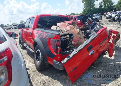 2013 Ford F-150 Svt Raptor из США, поврежденный, VIN 1FTFW1R60DFD66162